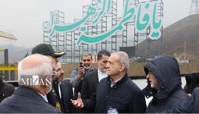 بازدید پزشکیان از شهرک مسکونی حضرت فاطمه زهرا (س) فراجا