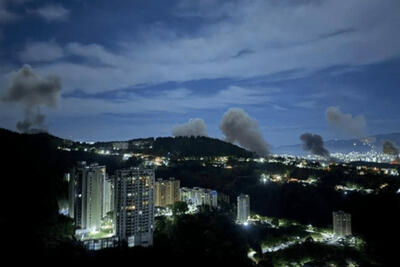 آمریکا به پایتخت ونزوئلا حمله کرد+ دستور حملات توسط ترامپ صادر شده است+واکنش مادور +فیلم