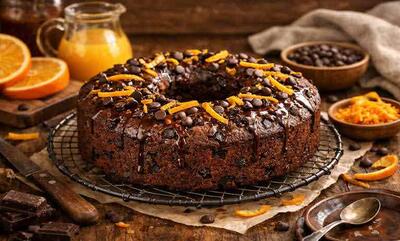  طرز تهیه کیک پرتقالی شکلاتی؛ کیک خوشمزه فصل سرما