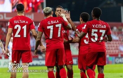 پیروزی قاطع با حضور سعید عزت‌اللهی/ صعود شباب الاهلی به رتبه چهارم لیگ امارات - پارس فوتبال