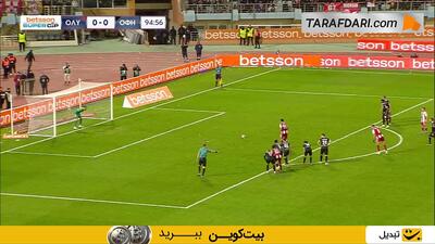 گلزنی مهدی طارمی مقابل کریت از روی نقطه پنالتی (المپیاکوس 1-0 کریت) - پارس فوتبال