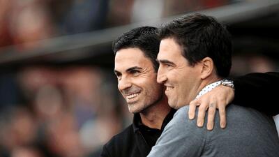 ایرائولا و آرتتا؛ هم‌تیمی در دوران کودکی و سرمربیان لیگ برتری / عکس - پارس فوتبال