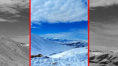  فیلم مناظر خیره کننده هنام لرستان در زمستان