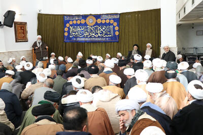  تصاویری از جشن میلاد امیرالمومنین (ع) با حضور حضرت آیت الله نوری همدانی