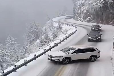  معماری طبیعت؛ برف ماشینا و سرنشیناشونو وارد بازی مرگ کرد