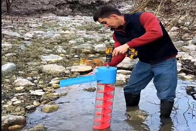  معماری طبیعت؛ پناه بر خدا با این وسیله از رودخونه طلا پیدا کرد