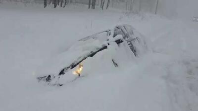  بارش برف سنگین ایالت نیویورک را فرا گرفت