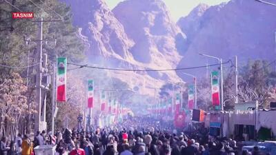 حضور باشکوه مردم در مسیر منتهی به مزار حاج قاسم در ایران