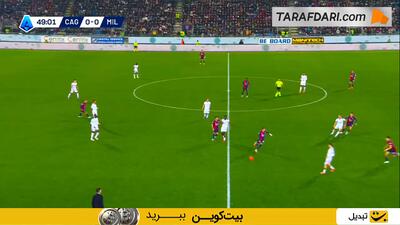 گل رافائل لیائو به کالیاری (کالیاری 0-1 میلان)