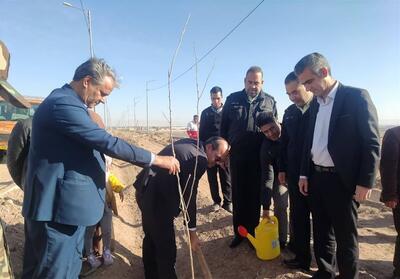 برگزاری آیین نهال‌کاری یادبود شهدای مقاومت در شهرستان مهریز - تسنیم