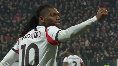 گل اول میلان به کالیاری (رافائل لیائو)