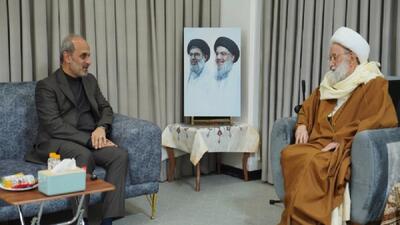 دیدار رئیس رسانه ملی با رهبر شیعیان بحرین