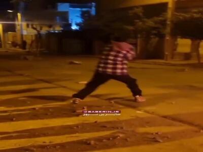 فیلمی از به کارگیری سلاح‌ های جنگی توسط اغتشاشگران