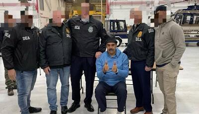 اولین تصاویر از نیکلاس مادورو پس از ربایش و انتقال به نیویورک