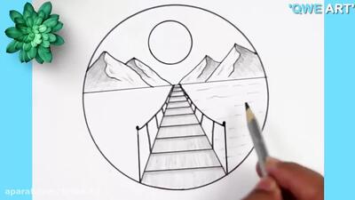  نقاشی کوه‌ها به ساده‌ترین روش!