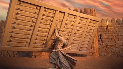  نماد «فاتح خیبر» در میدان امام خمینی(ره) تهران رونمایی شد