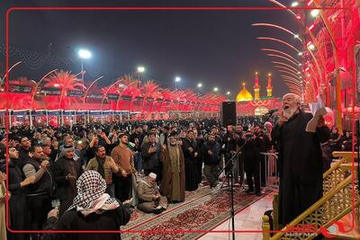  عزاداری شب شهادت حضرت زینب(س) در کربلا