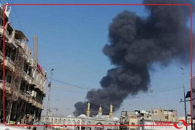  آتش‌سوزی در هتلی نزدیک خیابان قبله امام حسین (ع) در کربلا