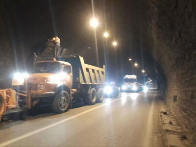  خطر آویزان شدن سقف‌پوش‌های فلزی تونل الغدیر رفع شد