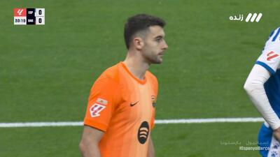 سیو بی نظیر گارسیا، مانع از گل اول اسپانیول به بارسلونا