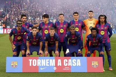 امتیازات بارسلونا در پنج فصل اخیر بعد از نیم فصل اول