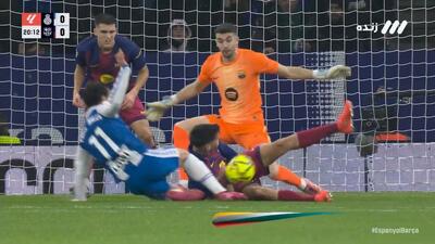 سیو عجیب و غریب گارسیا مقابل اسپانیول با هل دادن مارتین