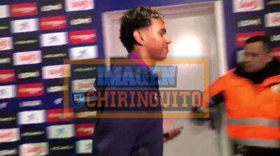 ویدئو:: وقتی لبخند یامال گویاتر از هر مصاحبه‌ای بود