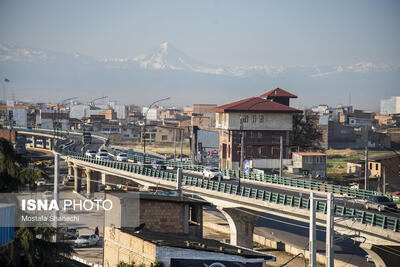  افتتاح بلندترین پل روگذر استان مازندران - ساری