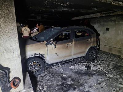  آتش‌سوزی گسترده در پارکینگ یک ساختمان مسکونی در بزرگراه خرازی