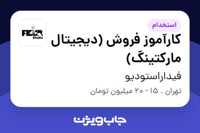  استخدام کارآموز فروش (دیجیتال مارکتینگ) - خانم در فیداراستودیو