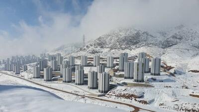  ببینید |  ویدیویی از بارش برف در پردیس