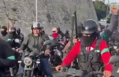 فیلم/ راهپیمایی موتوری حامیان مادورو در خیابان‌های کاراکاس!