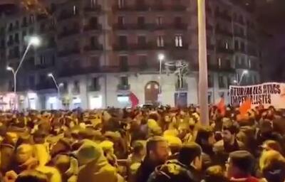 فیلم/ تظاهرات ضد ترامپ در اسپانیا