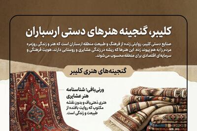  اینفوگرافیک؛ کلیبر گنجینه هنرهای دستی ارسباران