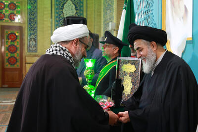  تجلیل از پدران شهدا در محفل قرآنی آستان مسجد جمکران