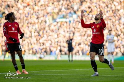 لیدز ۱ - منچستریونایتد ۱/ توقف شیاطین سرخ در خانه طاووس‌ها - پارس فوتبال