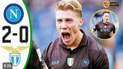 ویدیو| خلاصه بازی لاتزیو ۰ - ناپولی ۲/ برد مهم با گل‌های اسپیناتسولا و رحمانی - پارس فوتبال