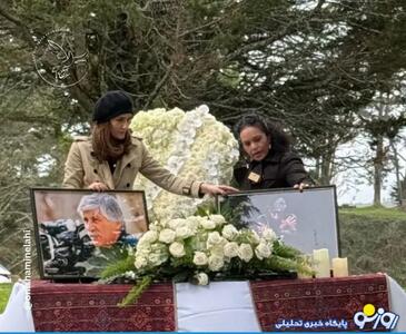  تصاویر مراسم خاکسپاری بهرام بیضایی در کالیفرنیا