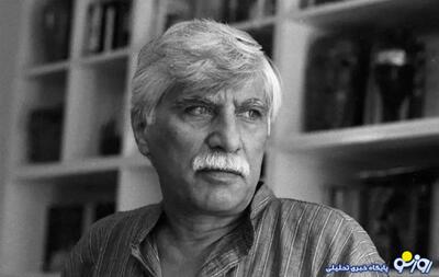  تصویری که بر روی مزار بهرام بیضایی نصب شد