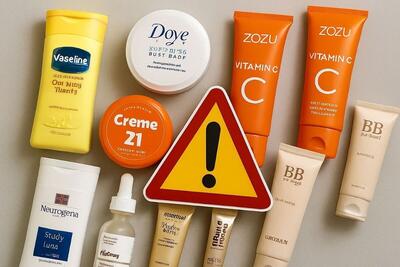 فهرست جدید محصولات مراقبت از پوست غیرمجاز منتشر شد (۱۴ دی ۱۴۰۴)