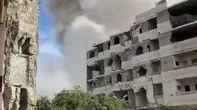  انفجار در یک مجتمع مسکونی در محله تفعه غزه و نقض آتش بس توسط ارتش رژیم صهیونیستی