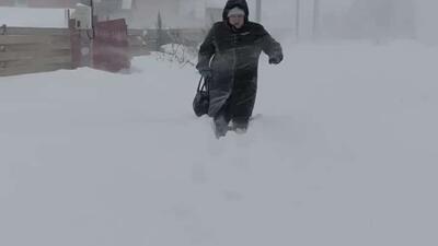  تنها در یک شب، آخرالزمان برفی کازان روسیه را فرا گرفت