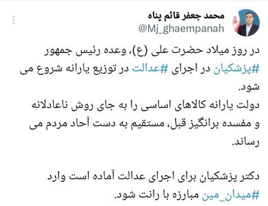  معاون اجرایی رئیس جمهور:اجرای وعده عدالت یارانه‌ای پزشکیان آغاز شد