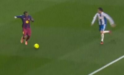  دریبل زیدانی لامین یامال مقابل اسپانیول