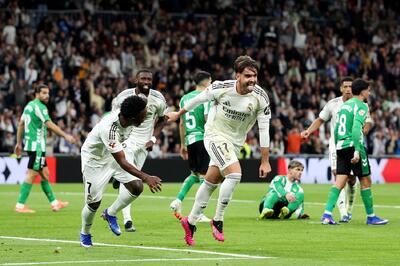 دومین پاس گل رودریگو؛ گل رائول آسنسیو به رئال بتیس (رئال مادرید 3-0 رئال بتیس)