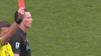 کارت زرد دوم و اخراج نوزلین مقابل ناپولی