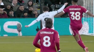 گل اول فولام به لیورپول (ویلسون)