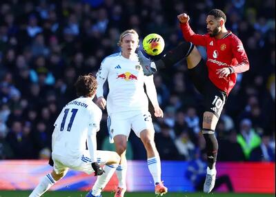 لیدز ۱-۱ منچستر: فرار شیاطین سرخ از شکست