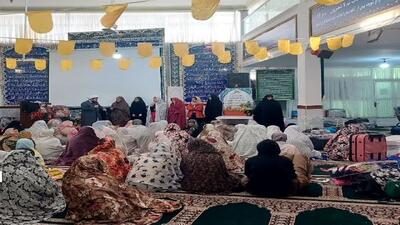  بزرگترین اعتکاف دانش آموزی انابد با ۸۰۰ معتکف در مساجد شهر انابد