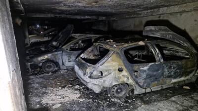  آتش‌سوزی در پارکینگ یک ساختمان مسکونی در غرب تهران